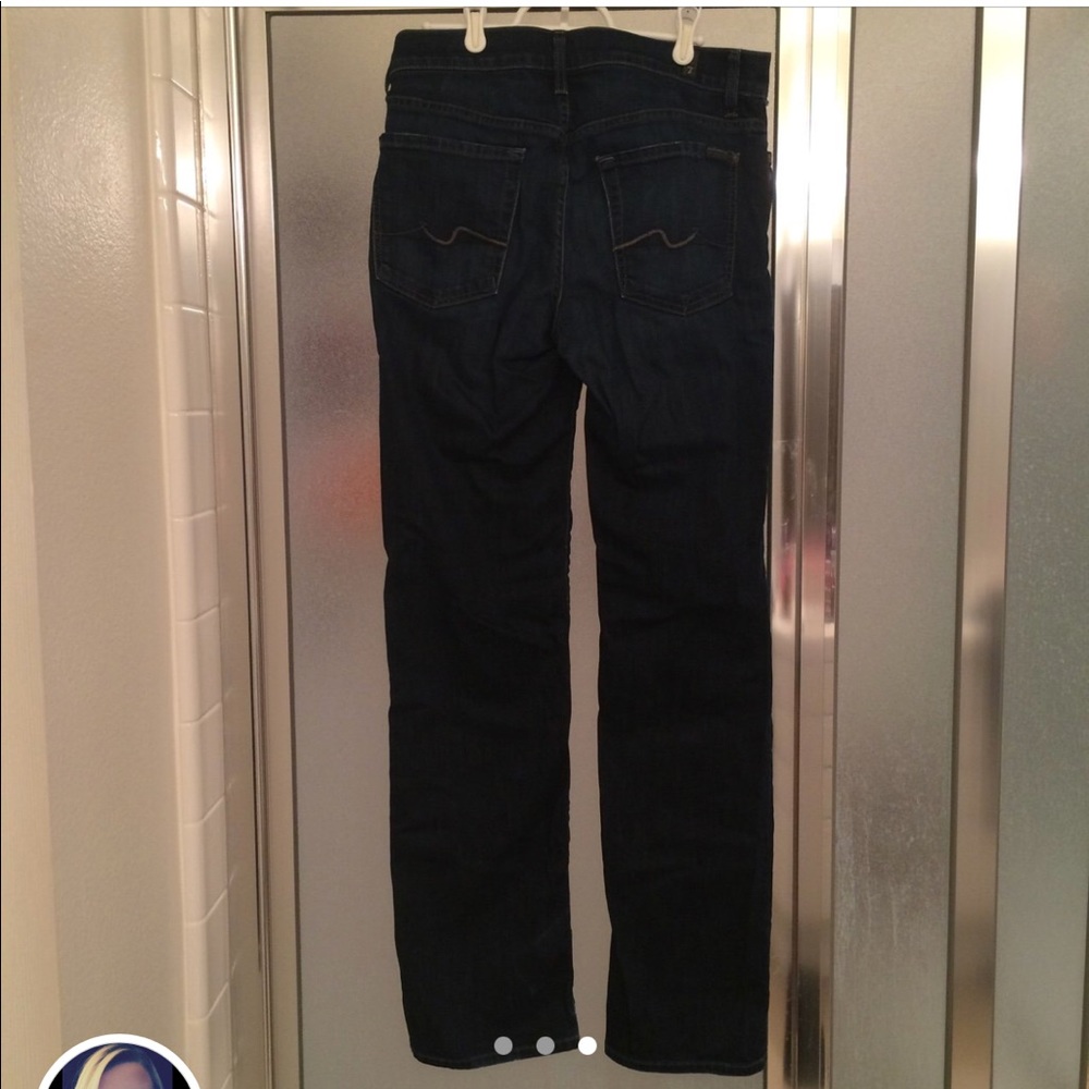 7 For All Mankind Dark Wash Jeans - Picture 3 of 3